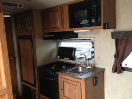RV Rental Denver MicroLite 19FD Kitchen